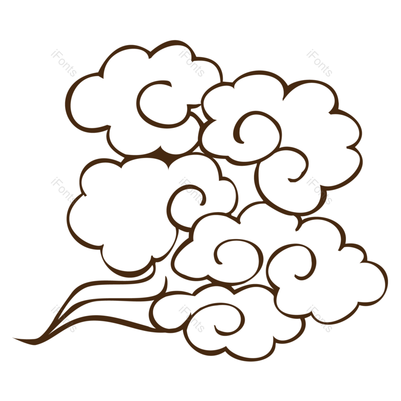 祥云图片,复古元素,中国风PNG,祥云图案免抠素材